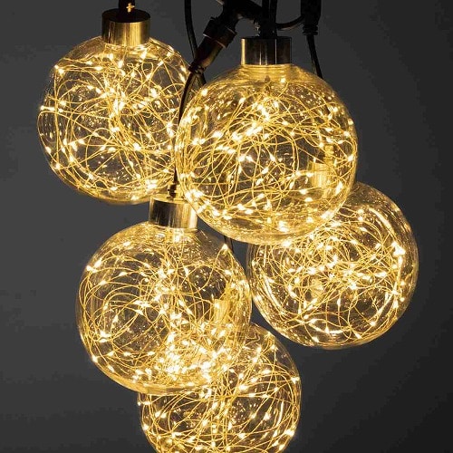 ★58-80-5-1 LED 70球 5連ビーズinボールハンガーゴールド