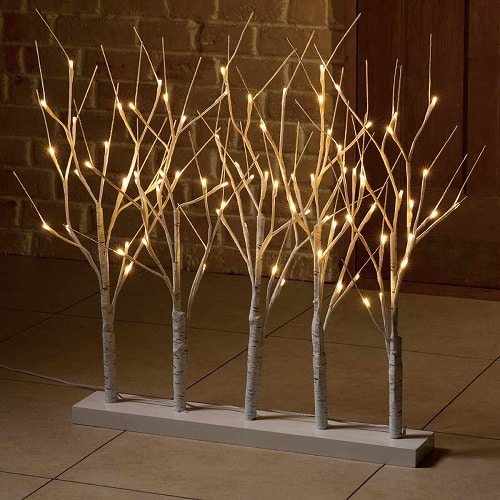 ★58-80-7-1 LED白樺ブランチライト幅87×高さ72cm