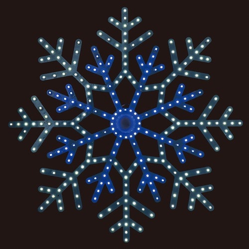 ★58-83-5-1 LED(SMD)モチーフライト スノーフレーク幅40cm