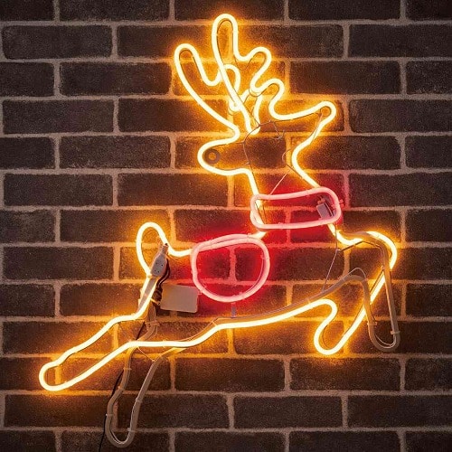 ★58-84-8-1 LEDネオンモチーフライト ランニングディア