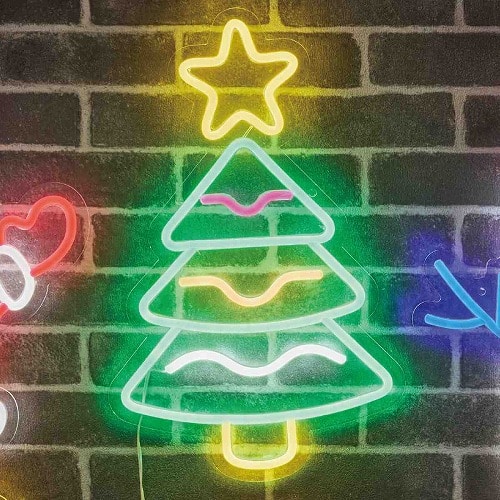 ★58-84-9-1 LEDネオンモチーフライト クリスマスツリー
