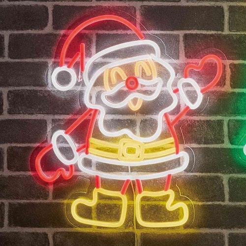 ★58-84-9-3 LEDネオンモチーフライト クリスマスサンタ