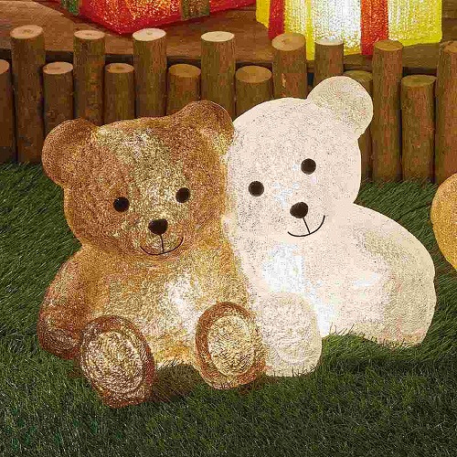 ★58-86-8-2 LEDブリリアントモチーフライト ベアなかよしベア