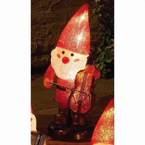 ★58-87-8-1 LEDモチーフ サンタの森 チェロ 高さ51cm