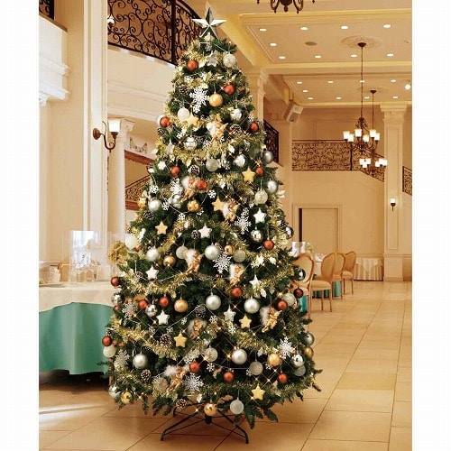 ★58-9-2-3 コンチネンタルクリスマスツリーセット エンジェル 高さ210×幅121cm