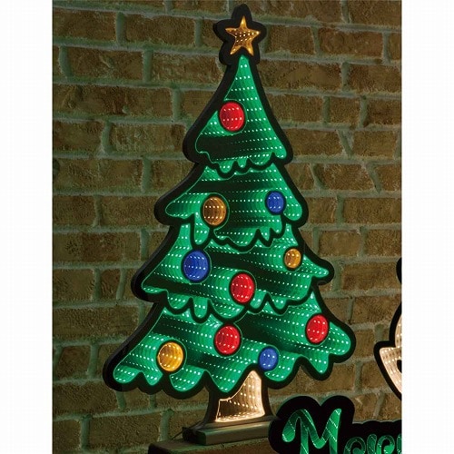 ★58-90-2-3 LEDインフィニティーミラーライトオーナメントツリー