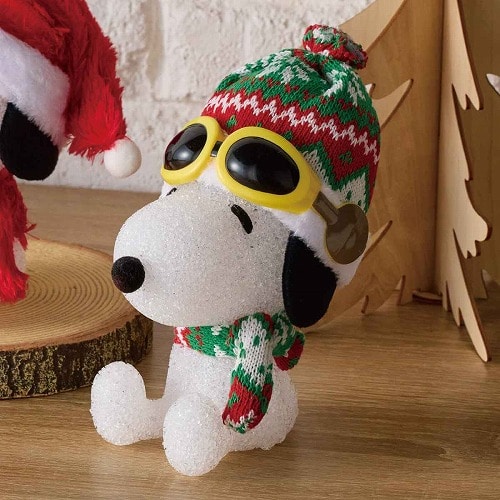 ★58-92-1-4 クリスマスライト スヌーピー(ゴーグルグリーン)