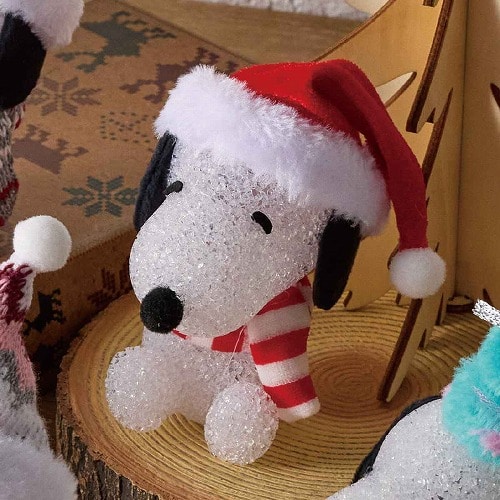 ★58-92-2-4 クリスマスライト ミニスヌーピー(ストライプ)