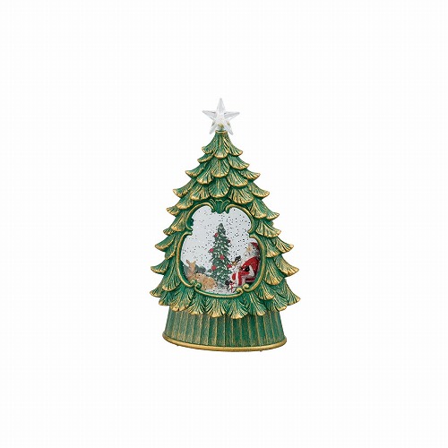 ★58-93-5-1 LEDスノーイングライト クリスマスツリーサンタ