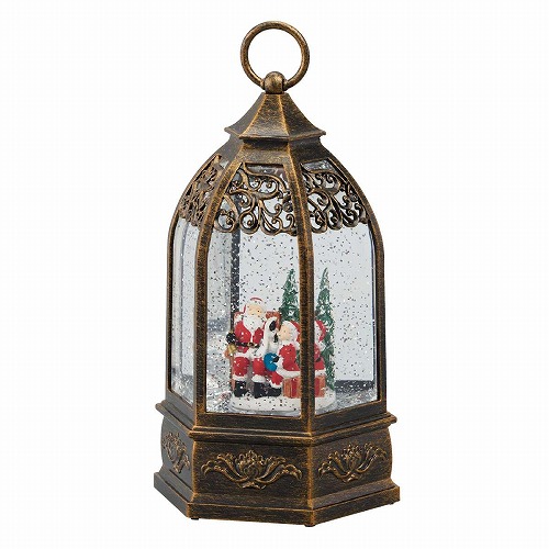 ★58-93-6-1 LEDスノーイングライト 六角サンタ