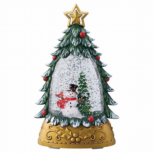 ★58-94-6-1 LEDミニスノーイングライト クリスマスツリー 高さ15.3cm