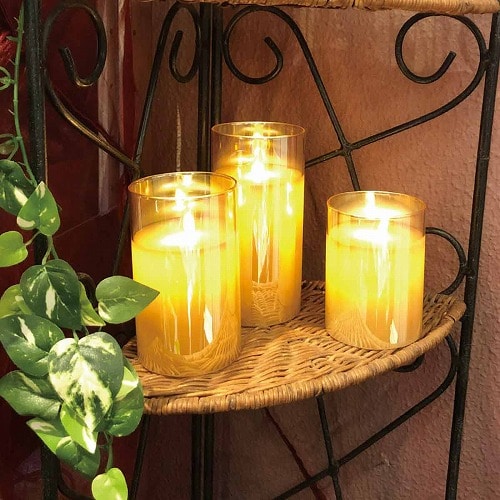 ★58-95-5-1 3本セット LEDゆらゆらキャンドル