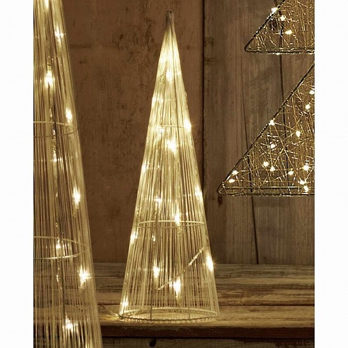 ★58-95-6-1 LEDワイヤーモチーフコーンクリスマスツリー 小