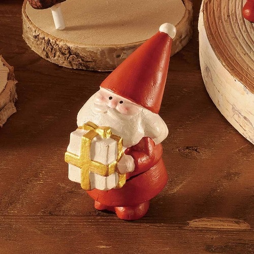 ★58-96-8-1 レジンサンタオブジェプレゼントサンタ