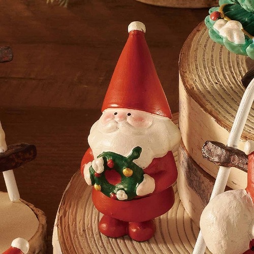 ★58-96-8-2 レジンサンタオブジェリースサンタ