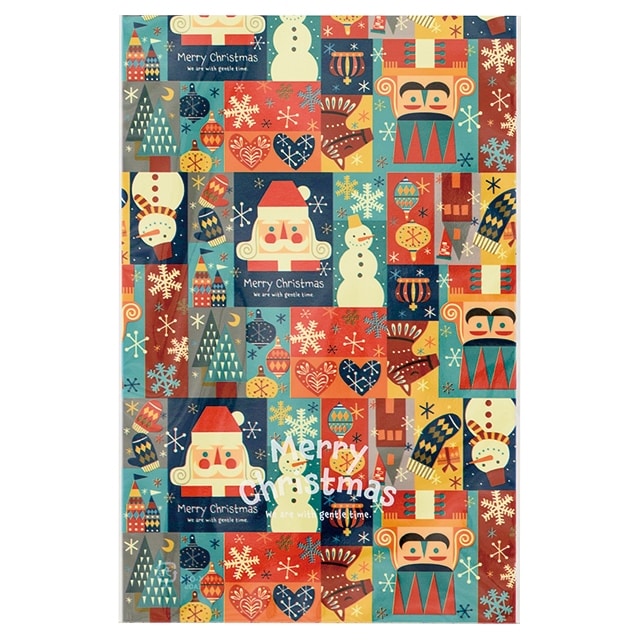 ★58-143-4-2 50枚 OPPギフトバッグ クリスマス北欧幅15×高さ23cm