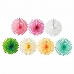 ★53-14-2-1 ハニカムラウンドペーパーファン44cm