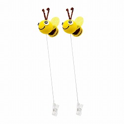 ★53-15-11-1 モチーフクリップ2本 みつばち