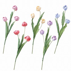 ★53-16-6-1 6本 エレナチューリップ造花スプレーセット50cm