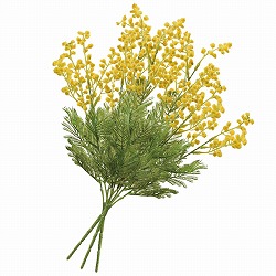 ★53-17-10-1 3本 ミモザ造花ブッシュセット 47cm