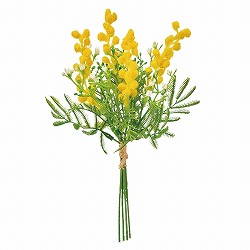 ★53-17-7-1 ミモザ&カスミソウ造花ブーケ26cm
