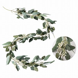 ★53-18-7-1 ホソバユーカリ造花ガーランド