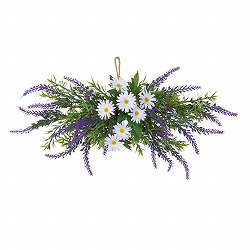 ★53-19-1-1 ラベンダーワイド40cmスワッグ(造花)