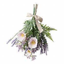 ★53-19-2-1 ラベンダー造花スワッグ43cm