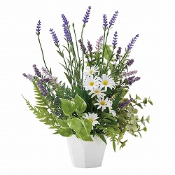 ★53-19-3-1 ラベンダー造花アレンジ 高さ36cm