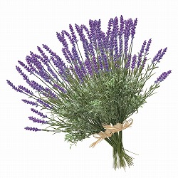 ★53-19-5-1 6束セット ラベンダー造花バンドル 38cm