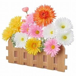 ★53-20-6-1 カラフルガーベラ垣根アレンジ