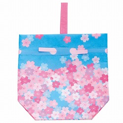 ★53-27-6-1 20枚 手提げ巾着バッグ さくら