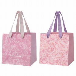 ★53-27-7-1 20枚 手提げ紙袋 さくら(ピンク)