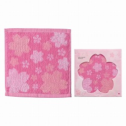 ★53-29-1-1 100枚 さくらタオルハンカチ