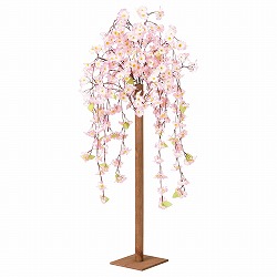 ★53-3-4-1 しだれ桜立ち木(造花)