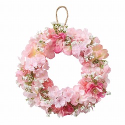 ★53-4-3-1 サクラ造花リース