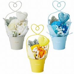 ★53-41-1-1 ハートブリキソープフラワー 高さ24cm