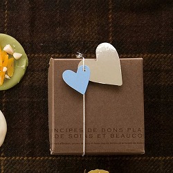 ★53-42-8-1 20枚【HEADS】ホワイトデータグ ブルー/シルバー