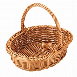 ★53-44-3-1 小判型ピクニックバスケット エコノミー ブラウン