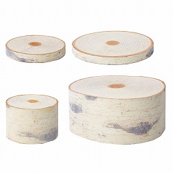 ★53-44-6-1 切り株オブジェ 白樺