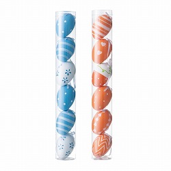 ★53-44-9-1 6個 カラフルエッグオーナメントセット