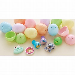 ★53-45-7-1 100個 イースターエッグ おもちゃ入りカプセル