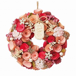 ★53-47-1-1 母の日ナチュラルリース(造花)