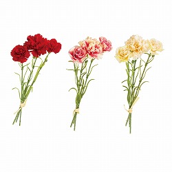 ★53-47-8-1 6束 カーネーションバンチ30cm (造花)