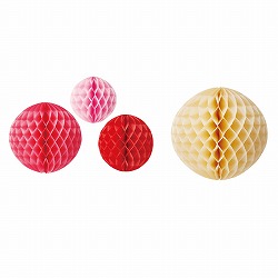 ★53-49-2-1 ハニカムボール(ピンク 3個組)