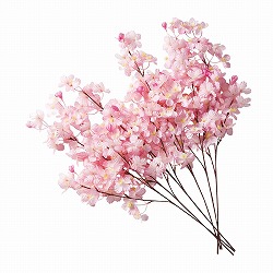★53-5-3-1 6本 中桜ブランチ68cm (造花)