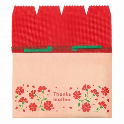 ★53-50-2-1 巾着バッグ ピンクカーネーション