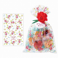 ★53-50-6-1 50枚 OPPギフトバッグ 母の日ローズガーデン