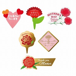 ★53-50-9-1 100枚 母の日ケーキピック