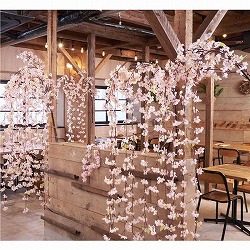 ★53-6-1-1 特大シダレ桜大枝(造花)